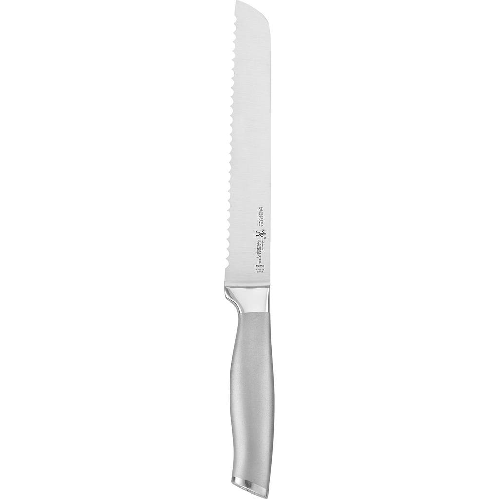 Henckels Cutlery Modernist 8-inch Serrated Bread Knife In Silver