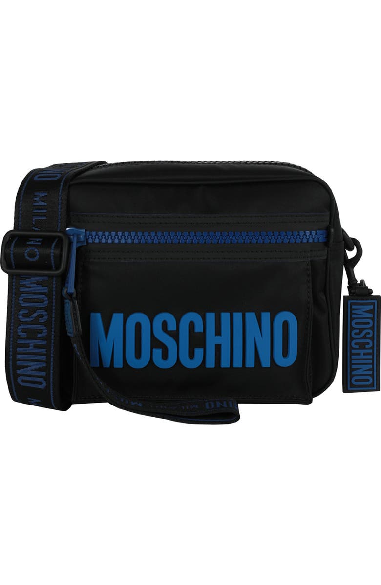Moschino 3D Logo Crossbody Bag, Main, color,