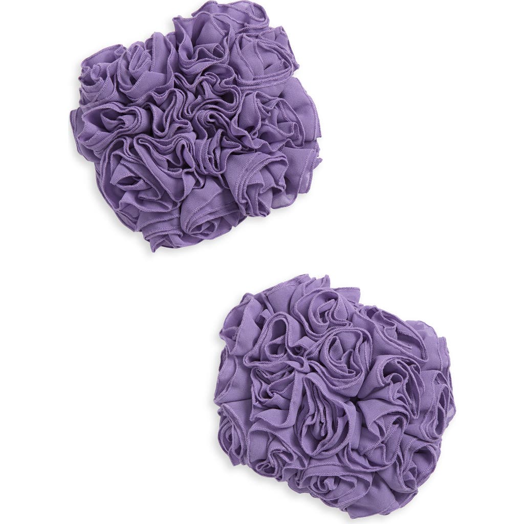 Naked Wardrobe Rose Petal Cuffs In Purple