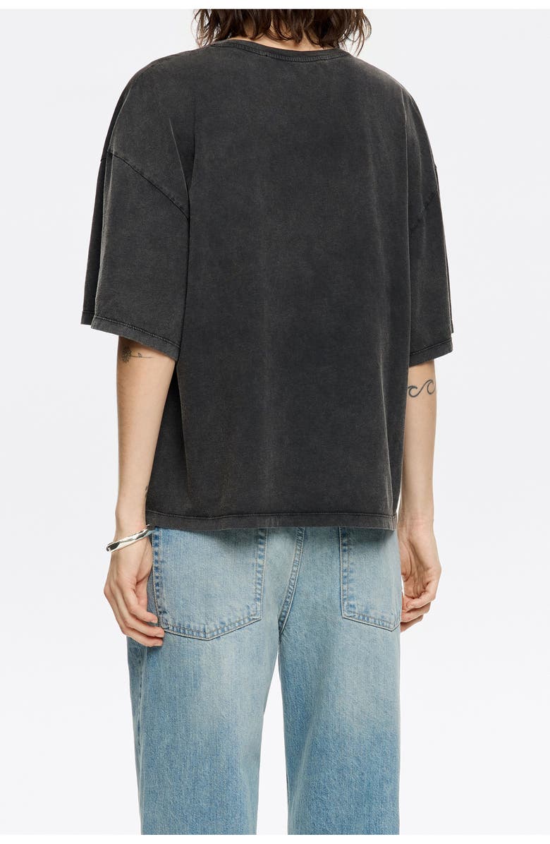 Bimba y Lola Oversized Logo T-Shirt, Alternate, color, Washed Black