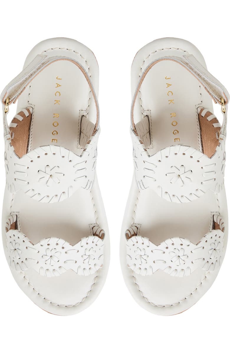 Jack Rogers Kids' Lauren Slingback Platform Wedge Sandal, Alternate, color, White