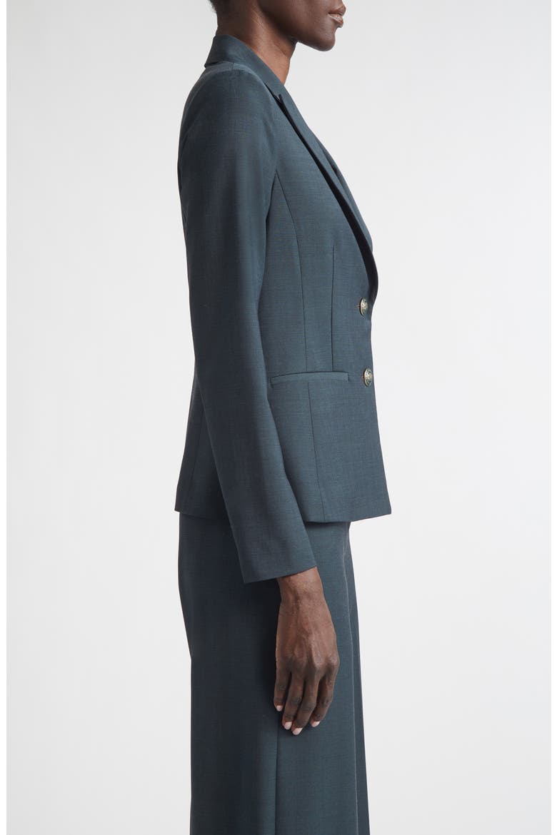 Wool Blend Stretch Mélange Jacket, Alternate, color, PINE MELANGE