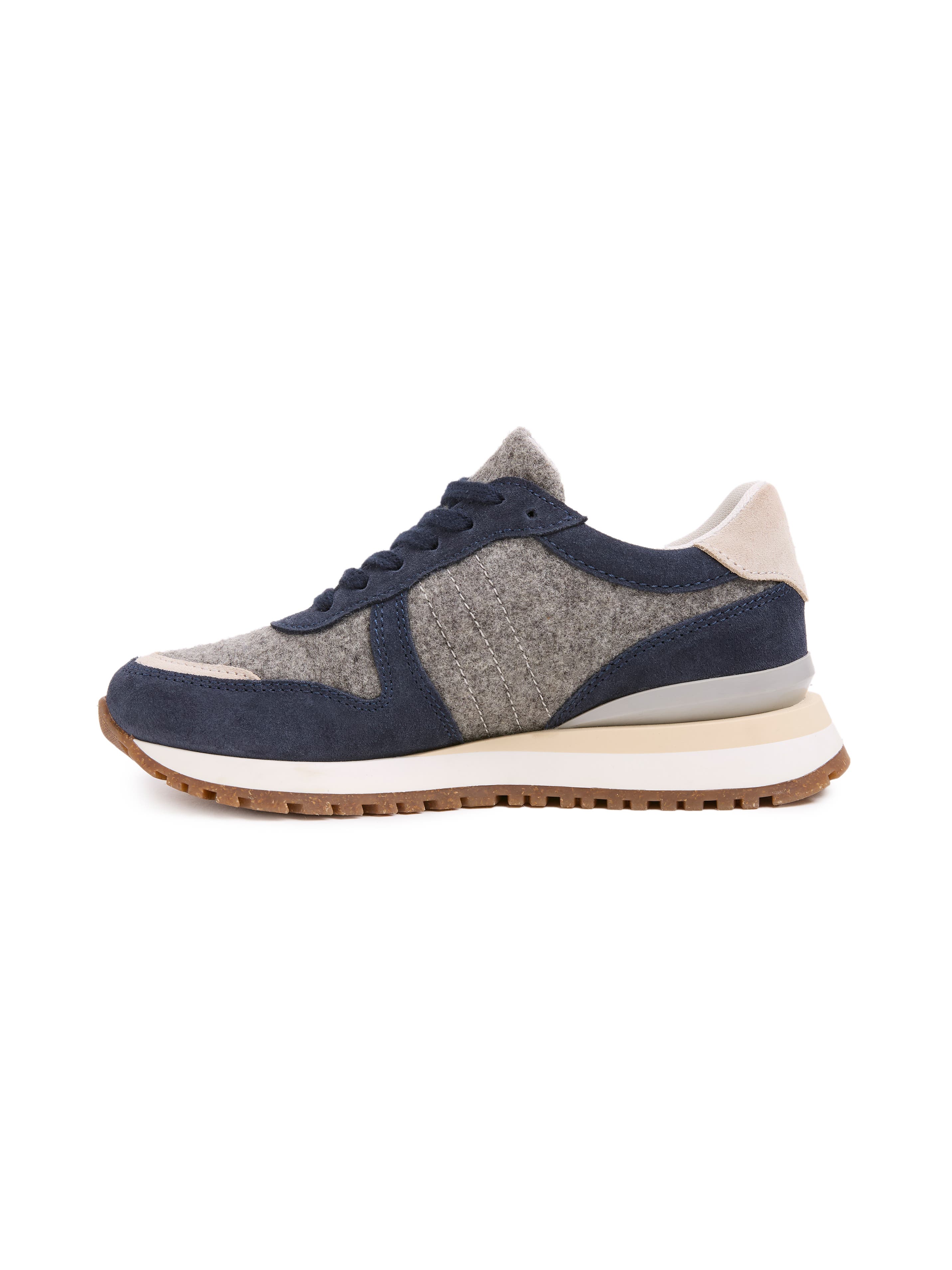 Celtic & Co. Wool Panel Trainer, Alternate, color, Navy/Grey