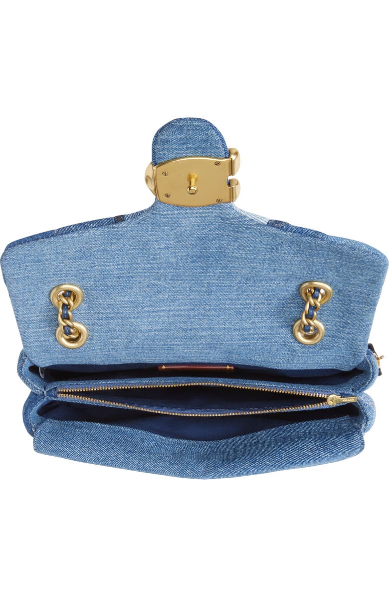 COACH Tabby Quilted Patchwork Denim Shoulder Bag, Alternate, color,