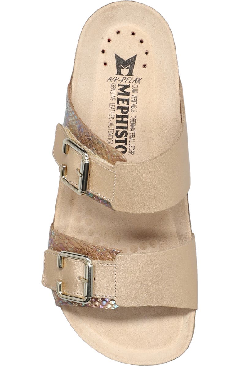 Mephisto Maya Buckle Sandal, Alternate, color, Platinum