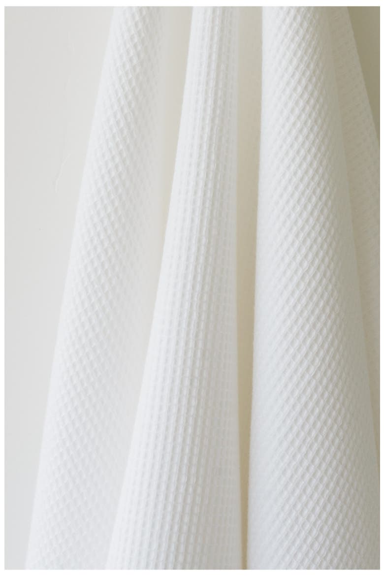 Waffle Bath Towel, Alternate, color, WHITE