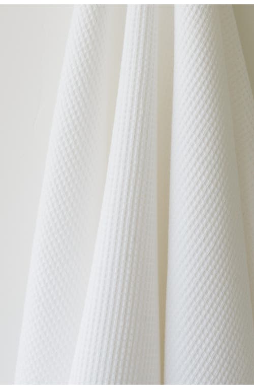 Cozy Earth Waffle Bath Towel In White