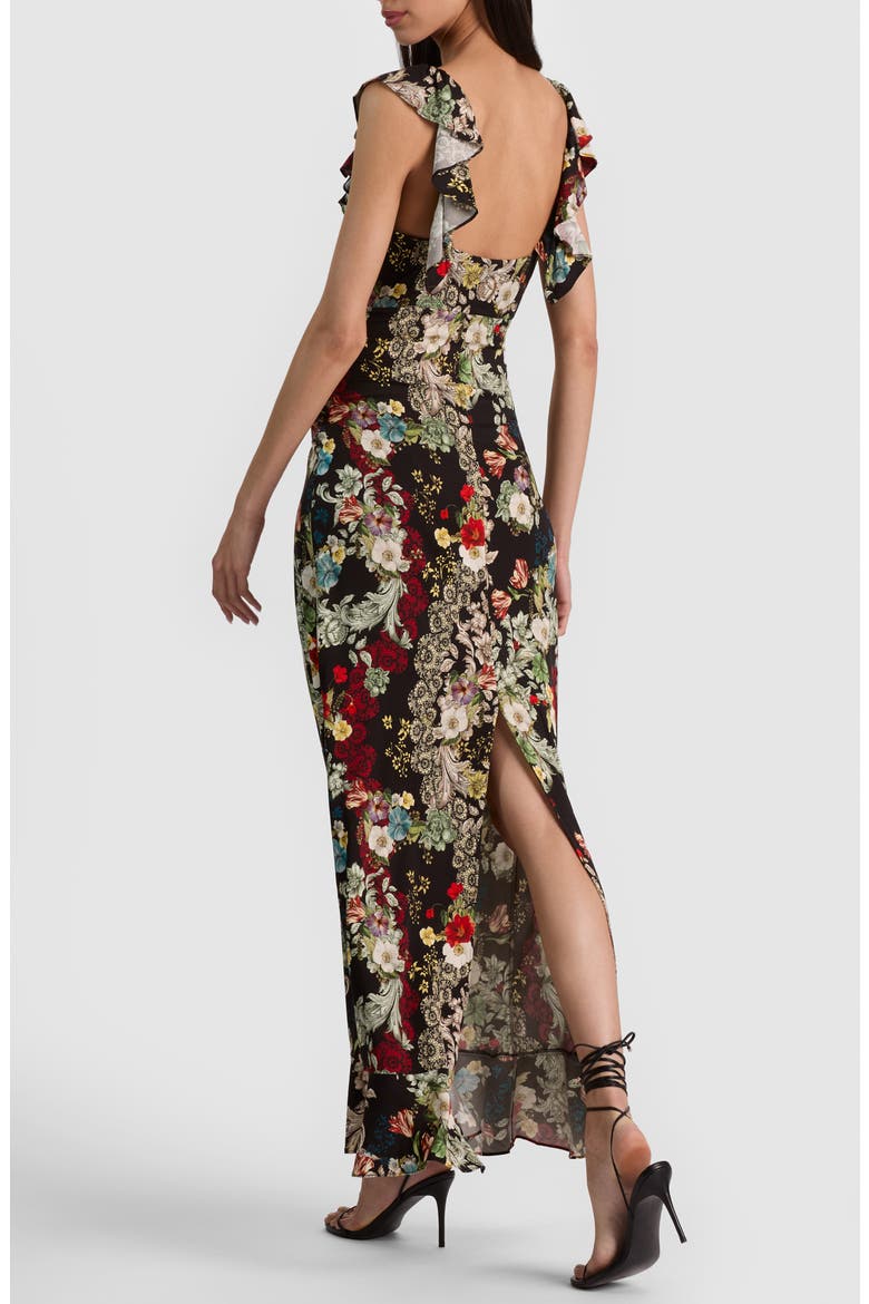 Gemma Ruffle Hem Midi Dress, Alternate, color, FREE SPIRIT