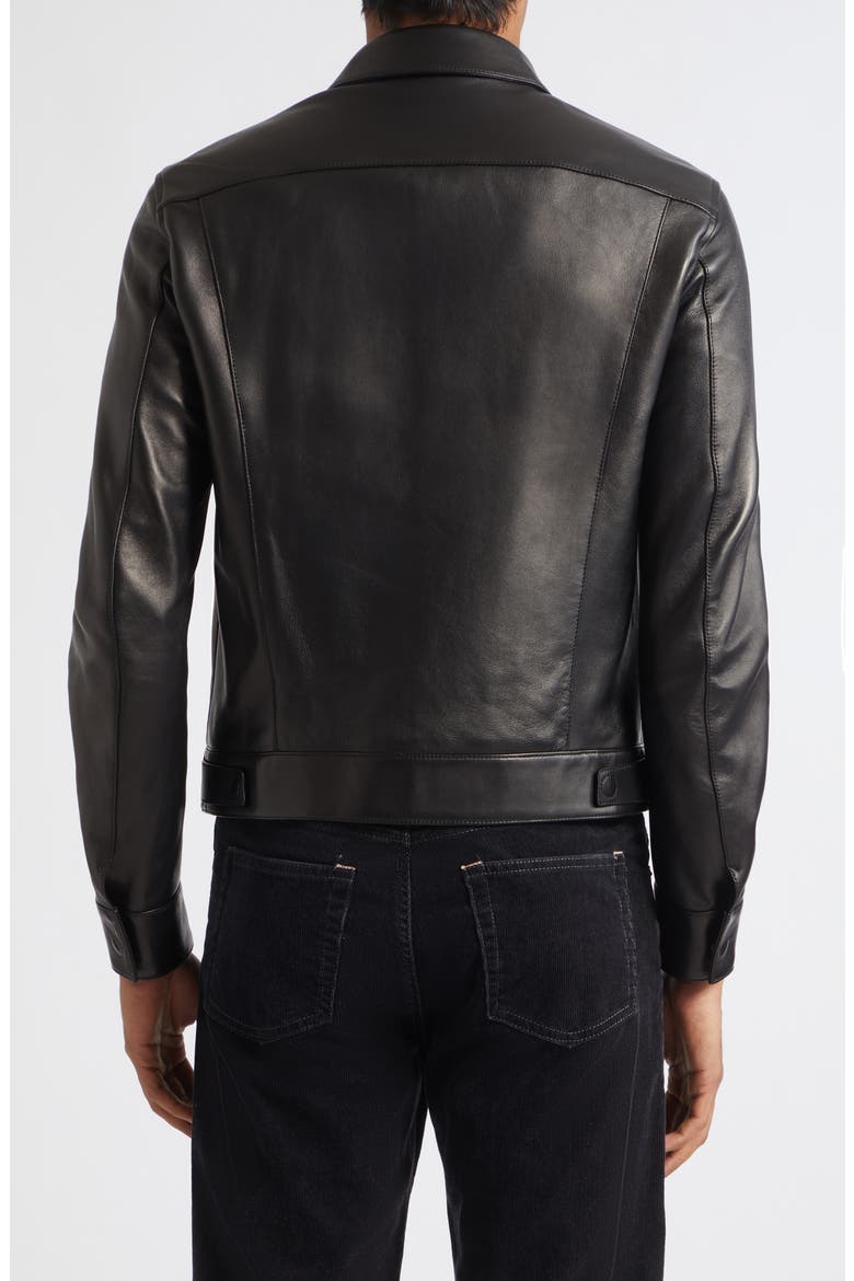 Leather Jacket, Alternate, color, NAA BLACK