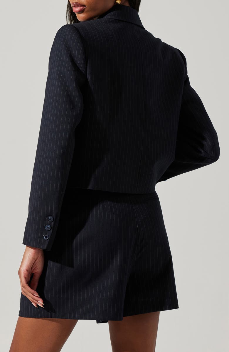 ASTR the Label Preston Pinstripe Blazer, Alternate, color, Midnight Blue Stripe