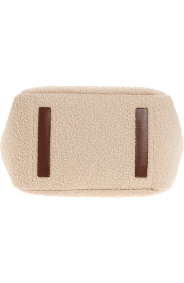 JW Anderson Belt Anchor Logo Felted Wool Tote, Alternate, color, Beige 132