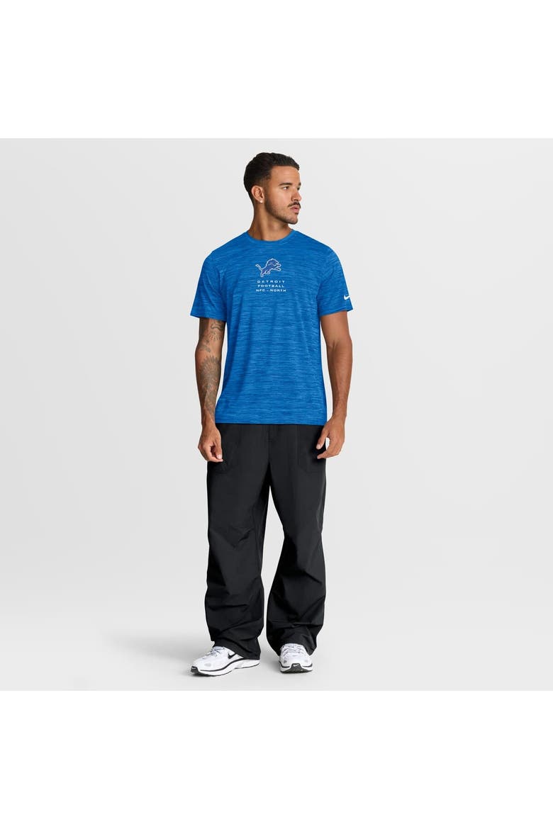 Men's Nike Blue Detroit Lions Velocity Ball Carrier Dri-FIT T-Shirt, Alternate, color, Blue