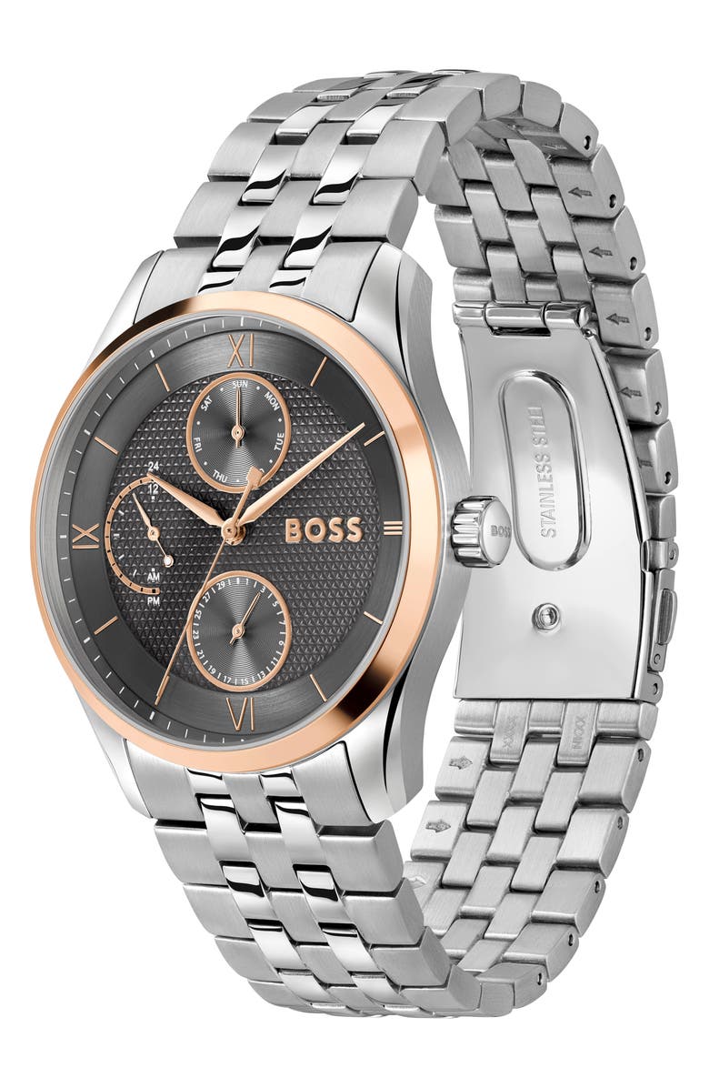BOSS Principle Master Chronograph Watch, 41mm, Alternate, color, Gray