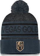 FANATICS Men's Fanatics Branded Gray Vegas Golden Knights Authentic Pro Cuffed Knit Hat with Pom