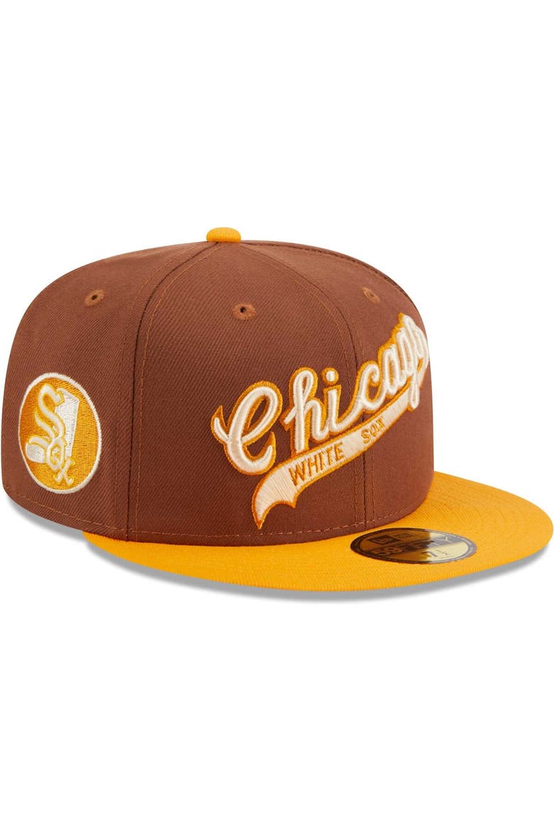 Men's New Era Brown Chicago White Sox Tiramisu  59FIFTY Fitted Hat, Alternate, color, Brown