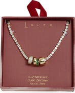 Leith Cubic Zirconia Rondelle Tennis Necklace