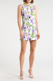 Alice + Olivia Clyde Floral Sleeveless A-Line Dress