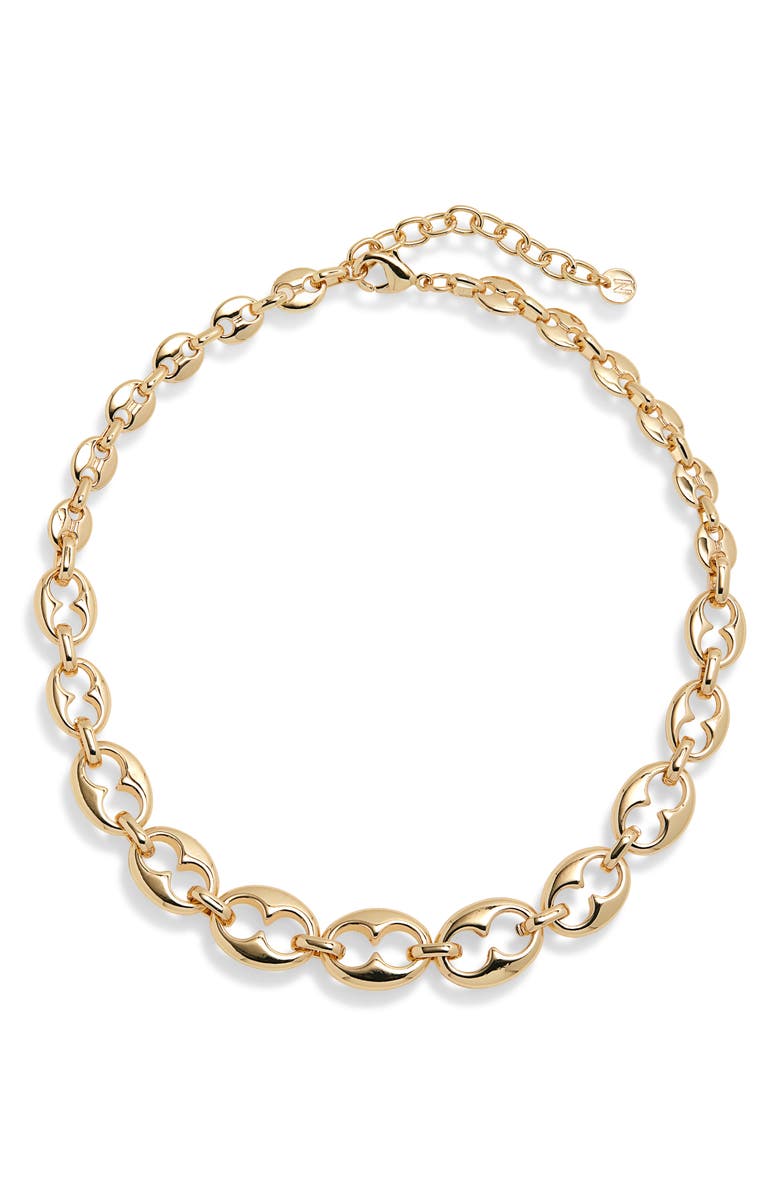 Nordstrom Puffy Mariner Link Necklace, Main, color, Gold