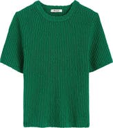 Madewell Bouclé Knit Sweater Top