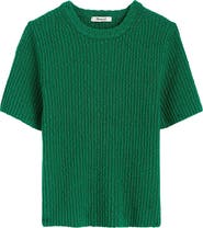 Madewell Bouclé Knit Sweater Top