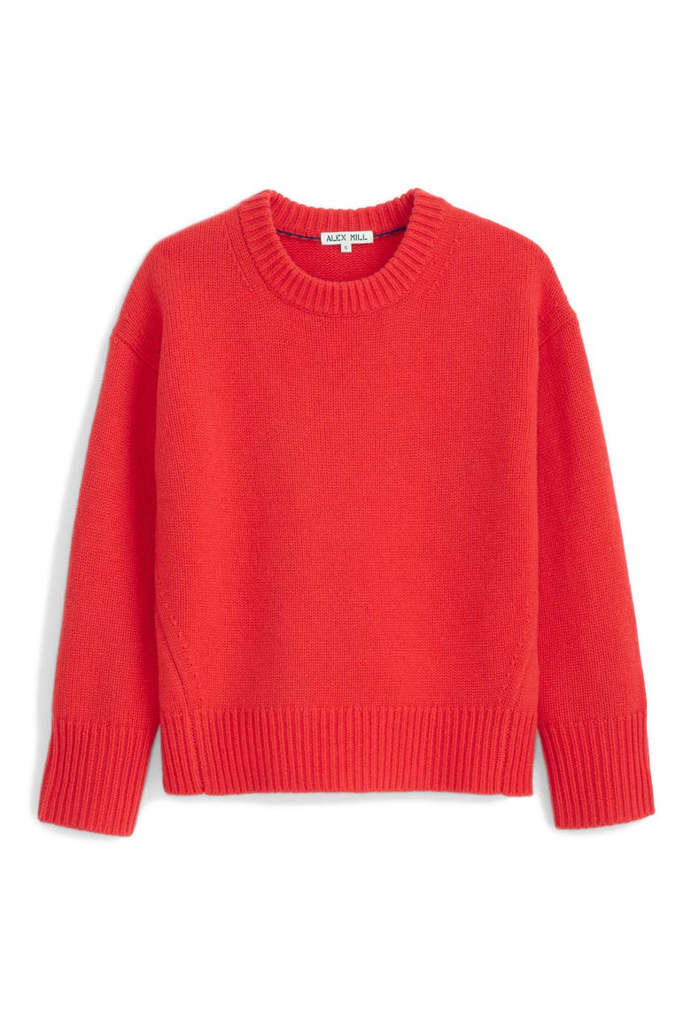 Nottinghill Wool Sweater, Alternate, color, BRIGHT RED
