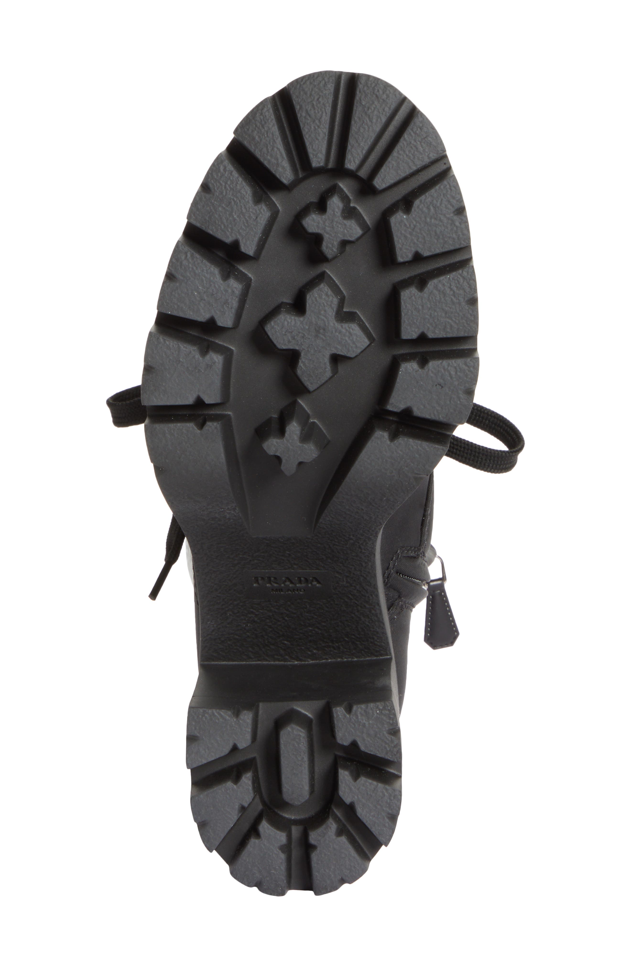 Prada New Brixxen Re-Nylon Combat Boot, Alternate, color, 