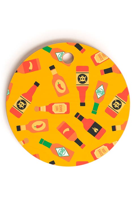Hot Sauce Bottles Cutting Board
