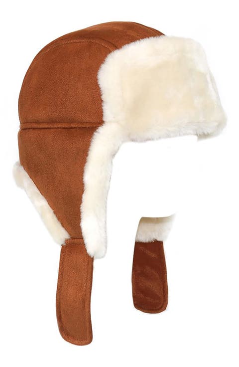 Faux Shearling Trooper Hat