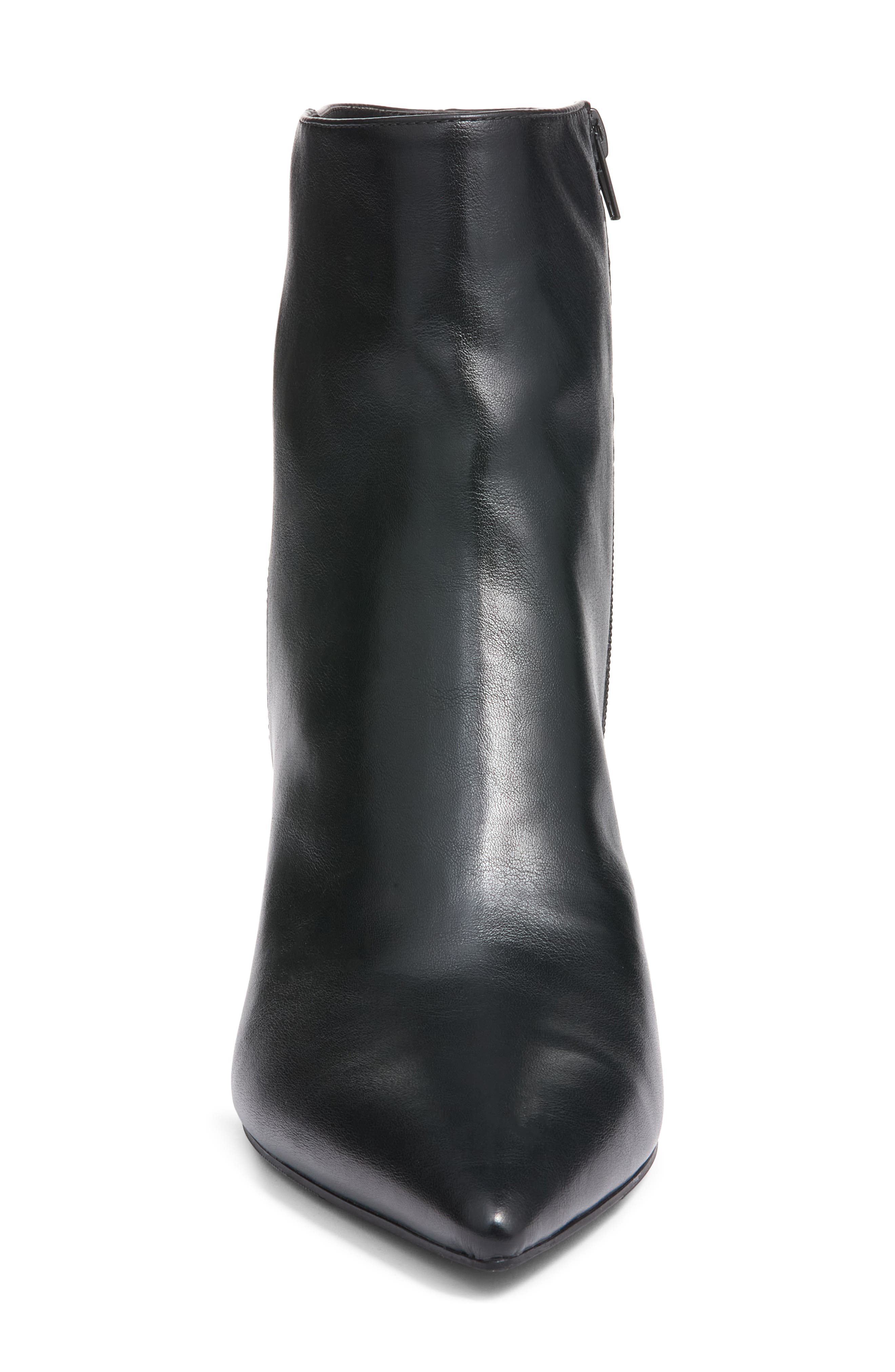 Ember Faux Leather Short Boot, Alternate, color, BLACK