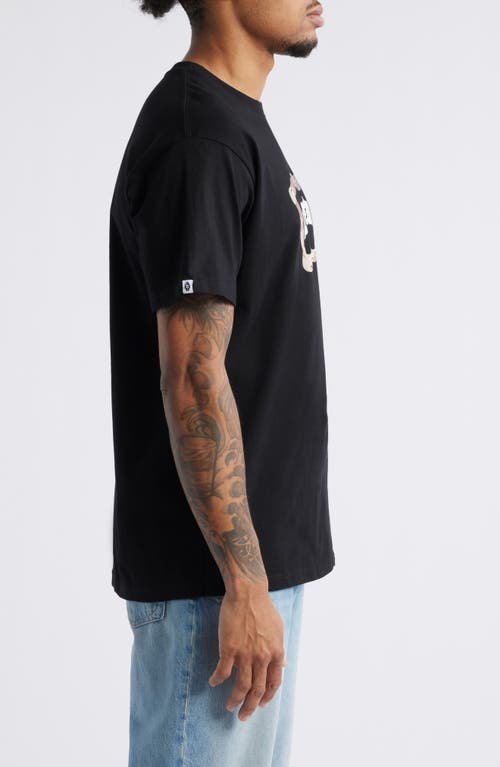 Shop Icecream Dessert Camo Logo Graphic T-shirt In Black