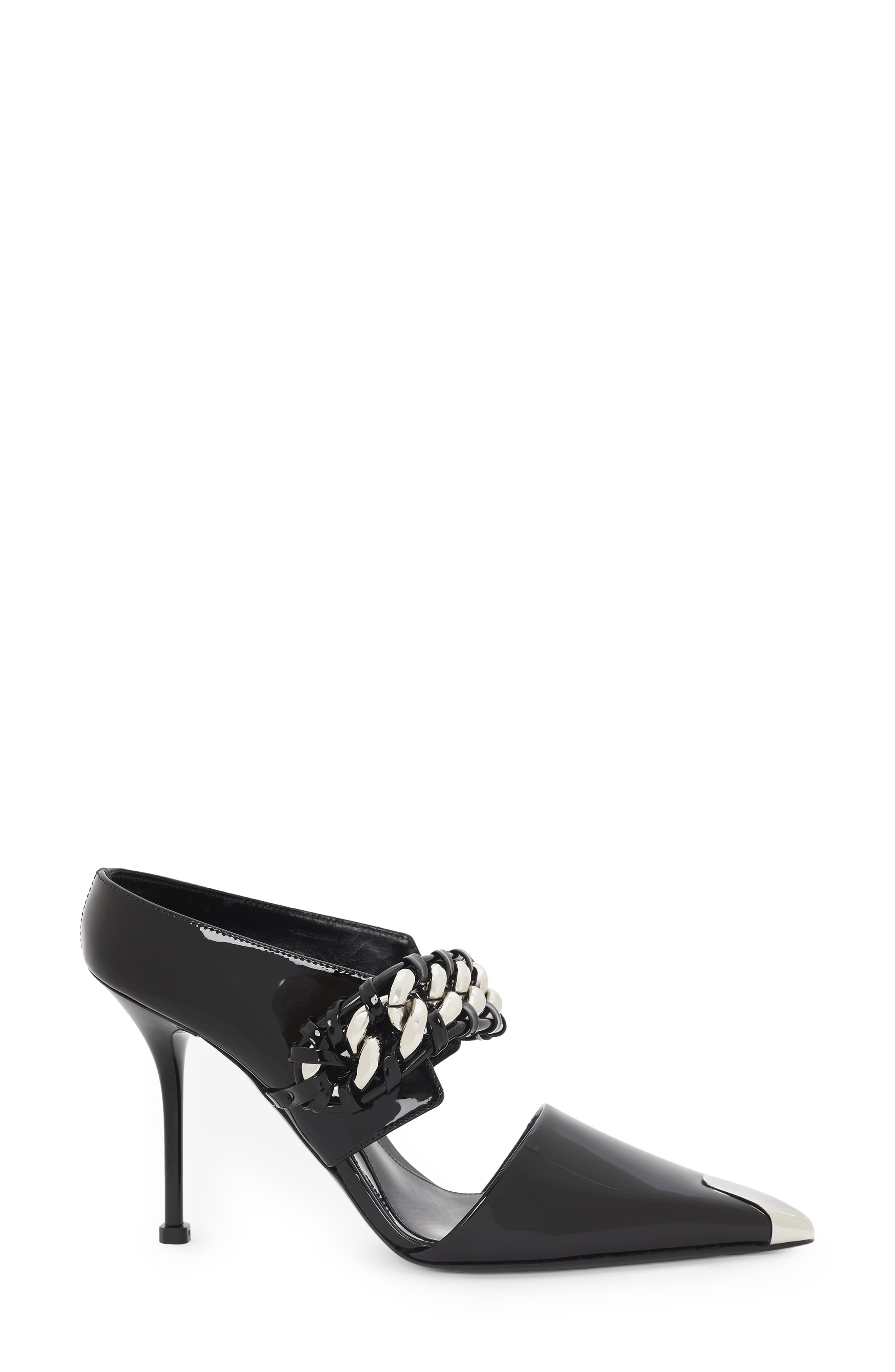 McQueen Punk Pointed Toe Mule, Alternate, color, 