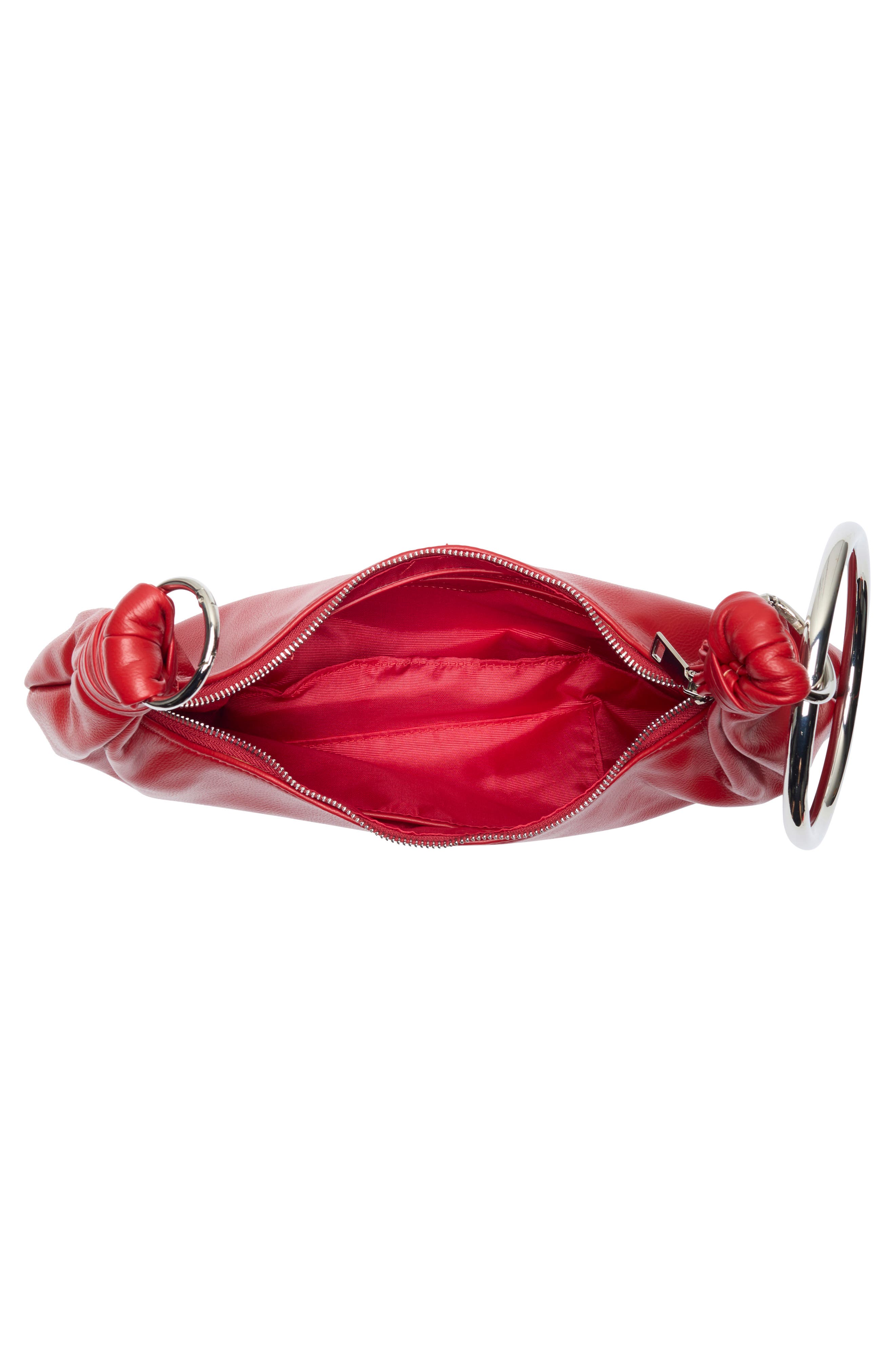 Corie Crescent Crossbody Bag, Alternate, color, RED