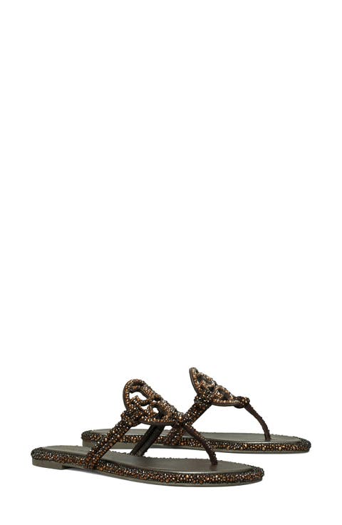 Miller Knotted Crystal Flip Flop (Women)