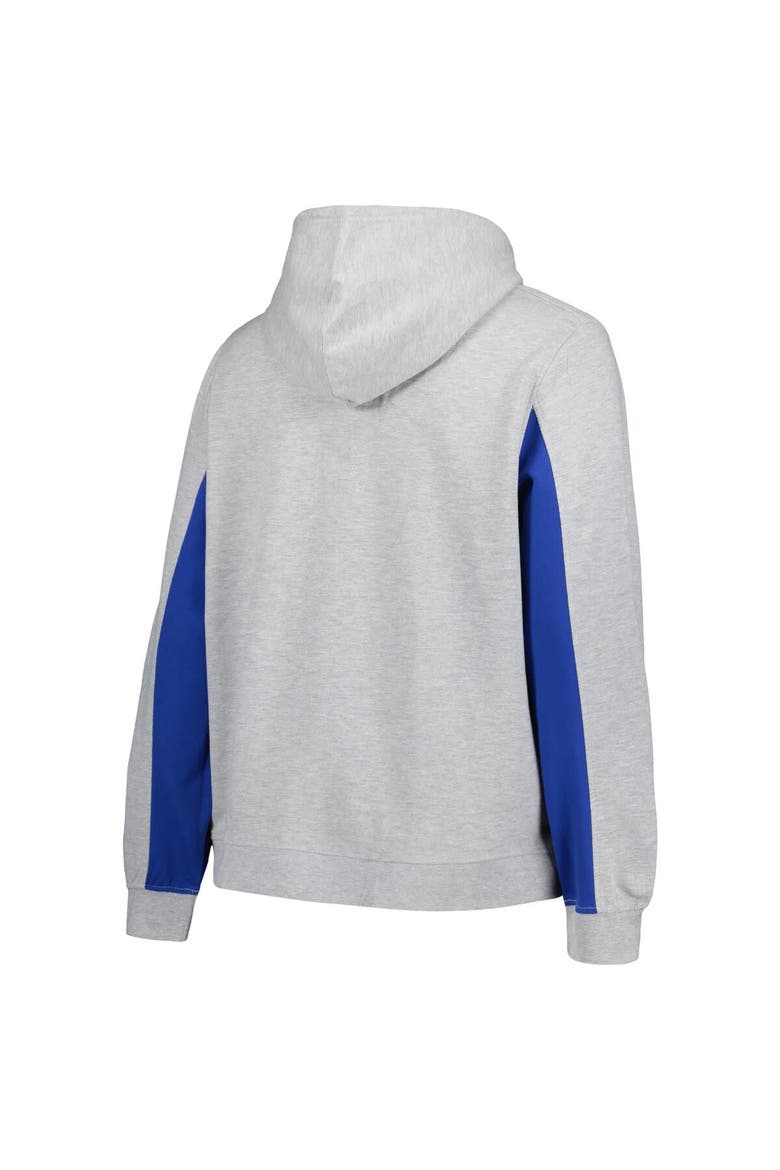 Women's Profile Heather Gray Los Angeles Dodgers Plus Size Pullover Jersey Hoodie, Alternate, color, Heather Gray
