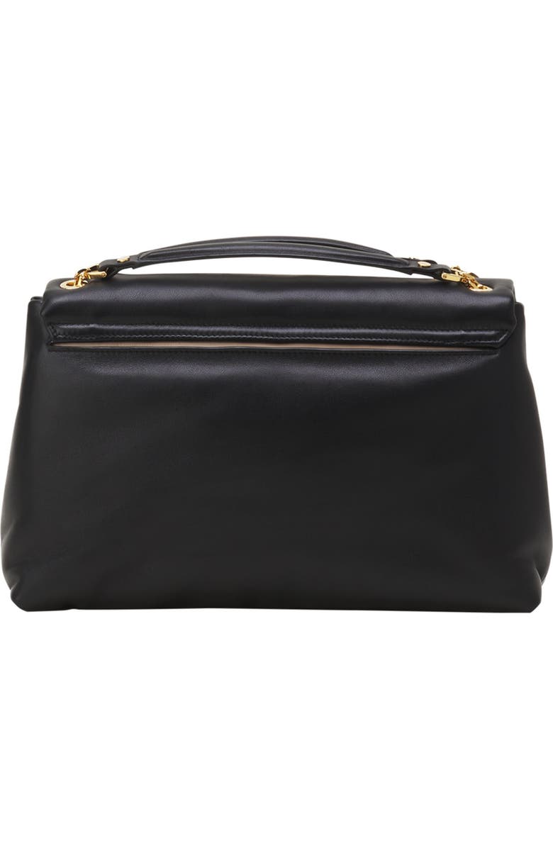 Lanvin Concerto Arpège Soft Leather Bag, Alternate, color, Black
