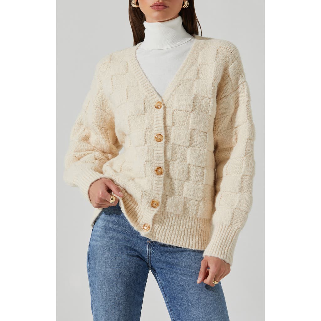 Astr The Label Quinby Basket Weave Stitch Cardigan