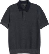 Vince Geometric Jacquard Polo Sweater