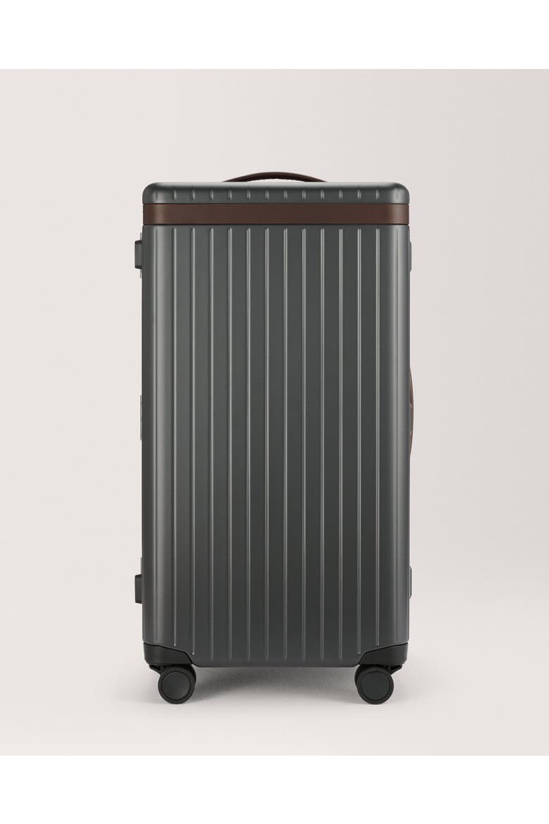 The Trunk Suitcase, Main, color, Grey / Chocolate