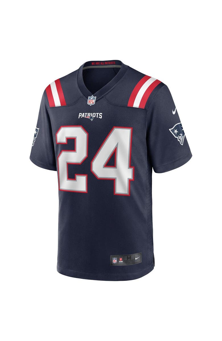 Nike Men's Nike Ty Law Navy New England Patriots Game Retired Player Jersey, Alternate, color,