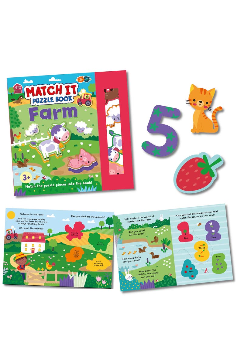 Buddy
Barney Match It Puzzle Book, Farm, Jigsaw Activity Storybook, Kids 3+, Alternate, color, Multicolored
