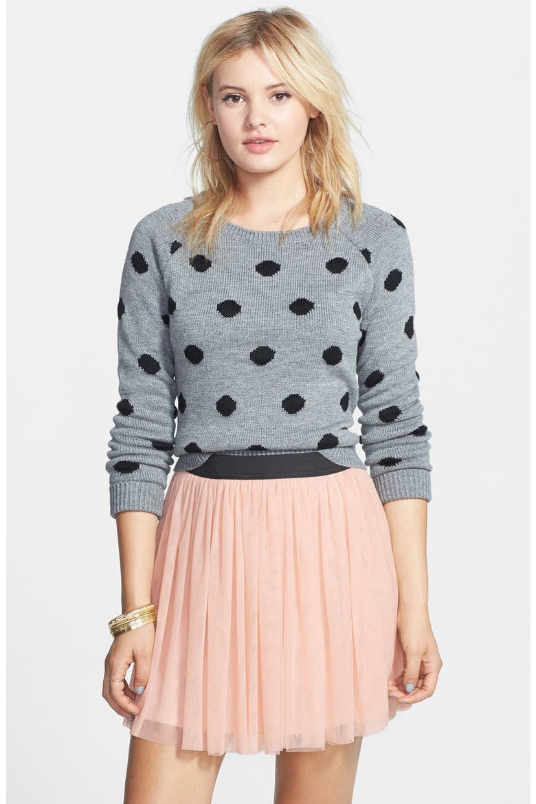 Tulle Miniskirt, Main, color, BLUSH