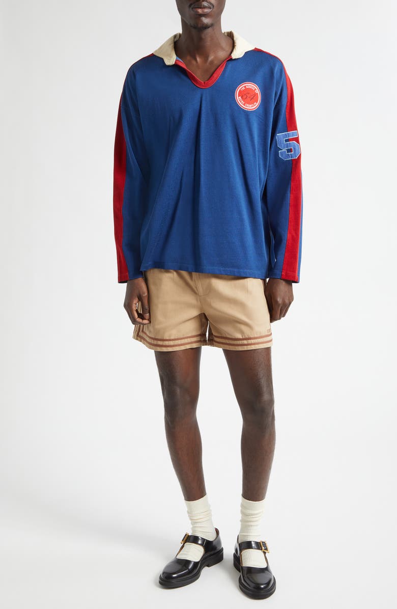 Bode Lakewood Rugby Polo, Alternate, color, Blue