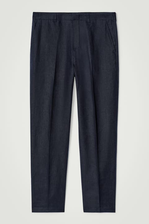 Relaxed Linen Tapered Pants