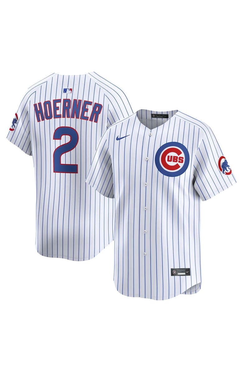 Nike Men's Nike Nico Hoerner White Chicago Cubs Home Limited Player Jersey, Main, color, 