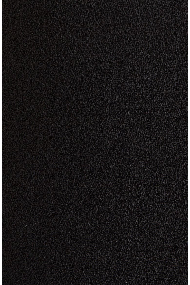 Belt Detail Wool Wrap Skirt, Alternate, color, BLACK