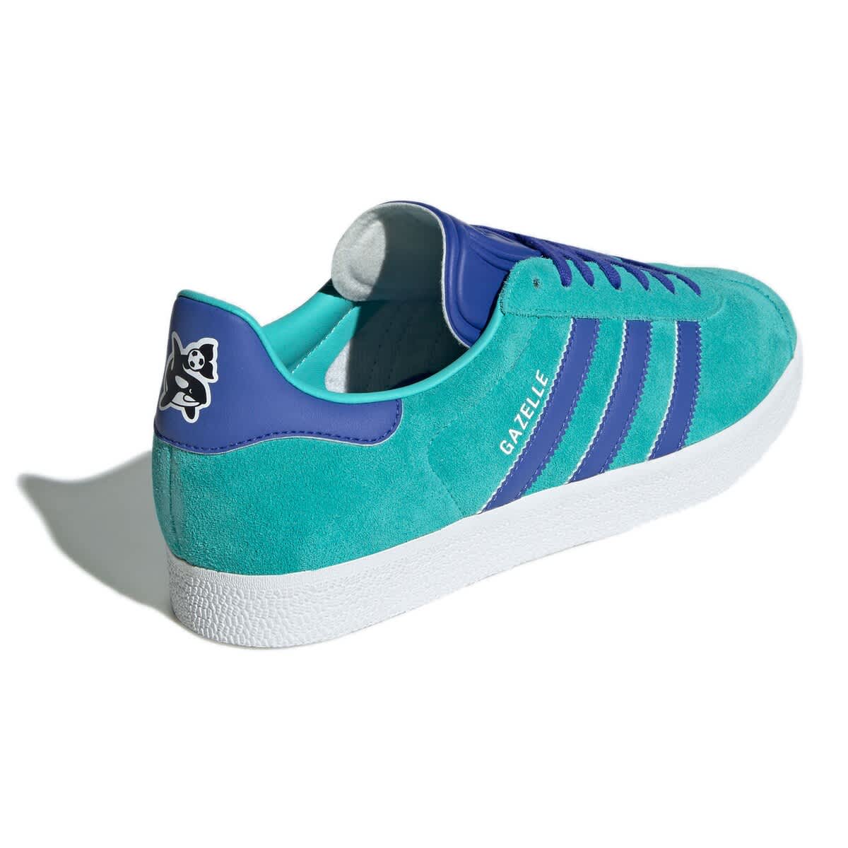 adidas Men's adidas  Aqua/Blue Seattle Sounders FC 2025 Jersey Hook Third Gazelle Shoes, Alternate, color, 
