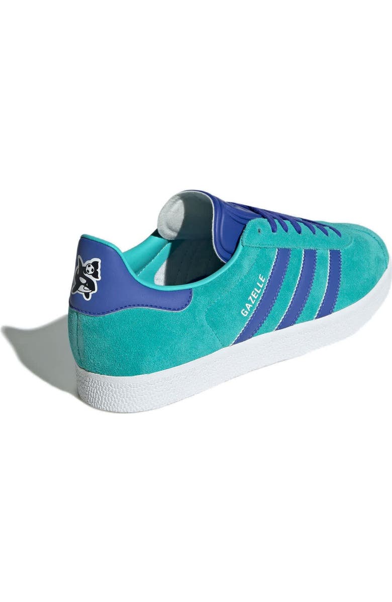 adidas Men's adidas Aqua/Blue Seattle Sounders FC 2025 Jersey Hook Third Gazelle Shoes, Alternate, color,