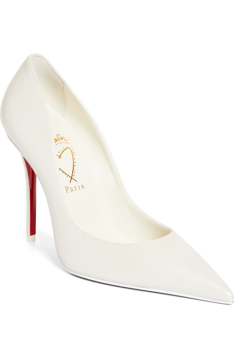 Christian Louboutin Miss Z Pointed Toe Pump, Main, color, Bianco/ Snow