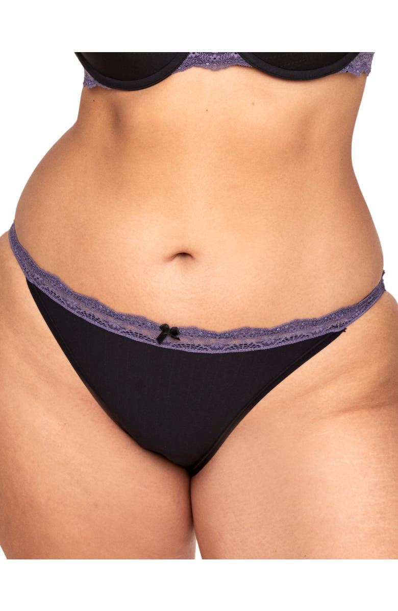 Adore Me Annabelle Bikini Panties, Main, color, Black