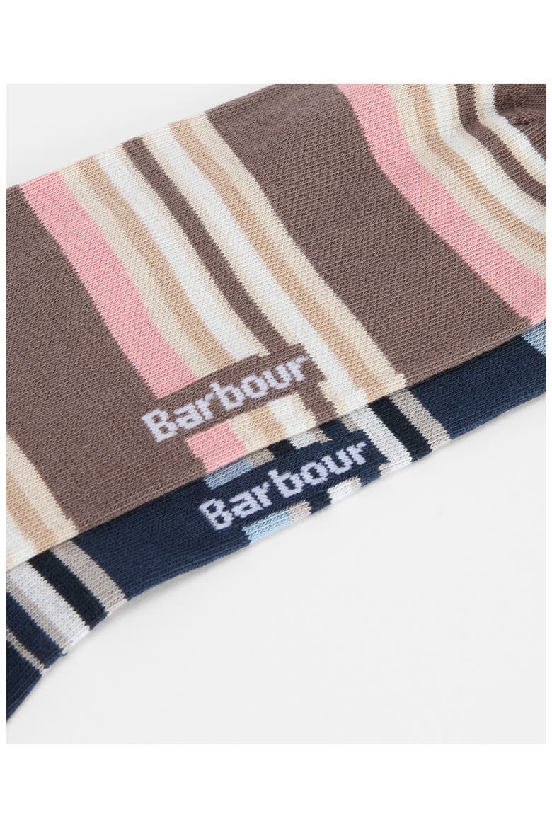 Assorted 2-Pack Summer Stripe Cotton Blend Dress Socks, Alternate, color, PINK/NAVY STRIPE